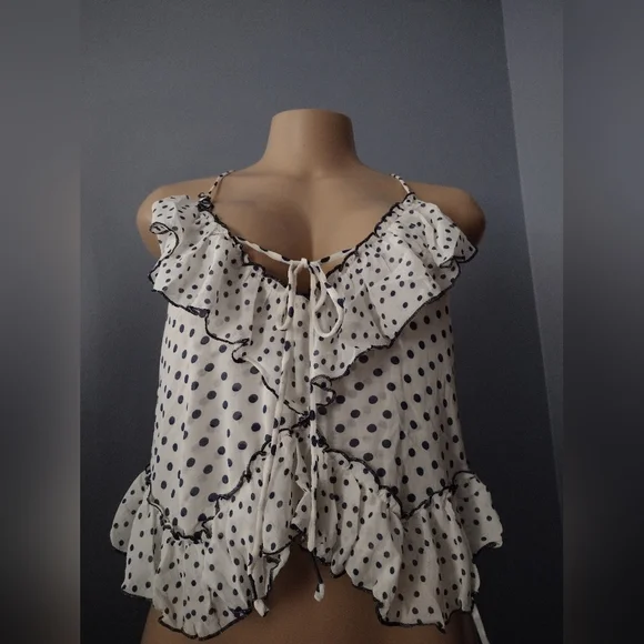 Free People Dance Till Dawn Ruffle Tank NEW XS - Picture 4 of 7